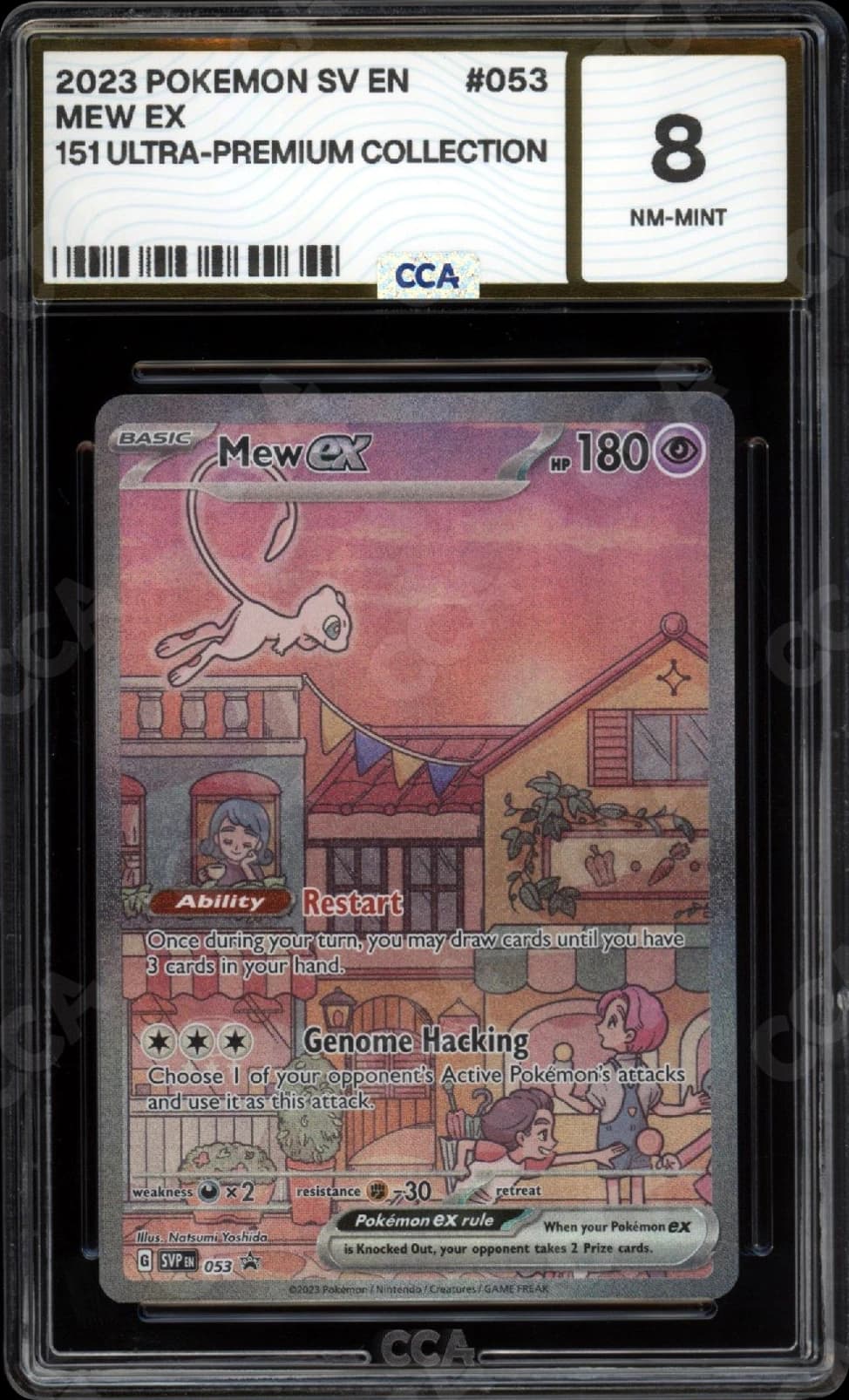 CCA graded Mew ex slab