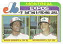 Expos Leaders / Checklist (Warren Cromartie / Bill Gullickson)