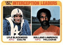 1977 Interception Leaders (Lyle Blackwood / Rolland Lawrence)