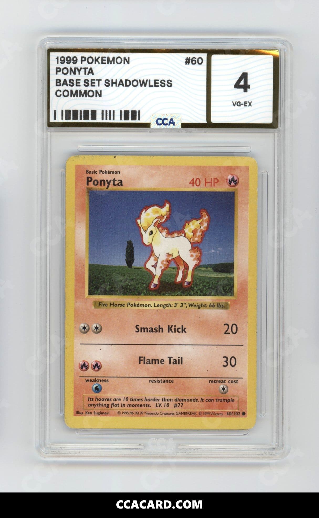 CCA graded Ponyta slab