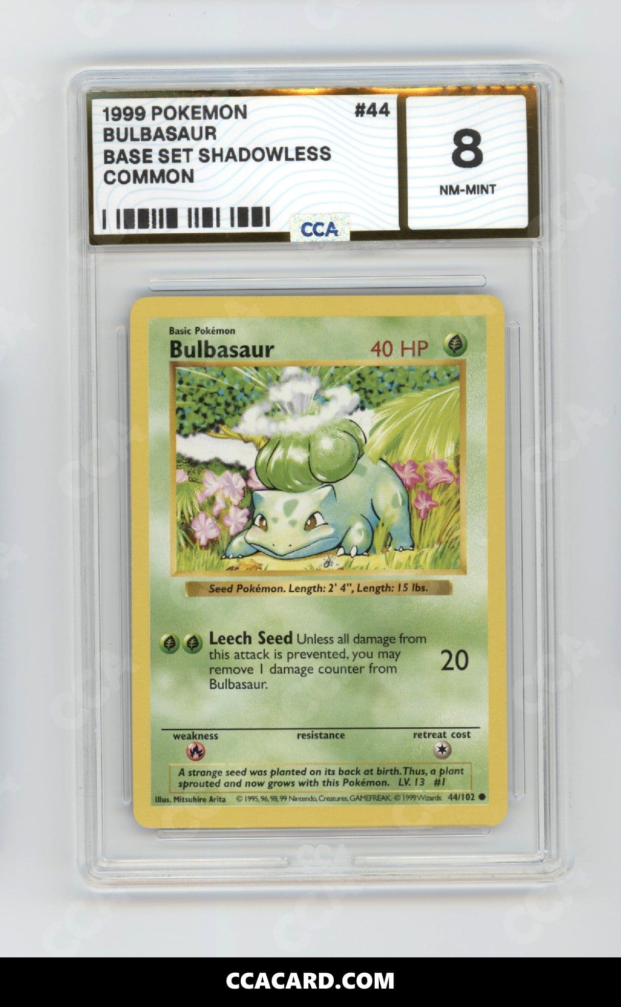 CCA graded Bulbasaur slab