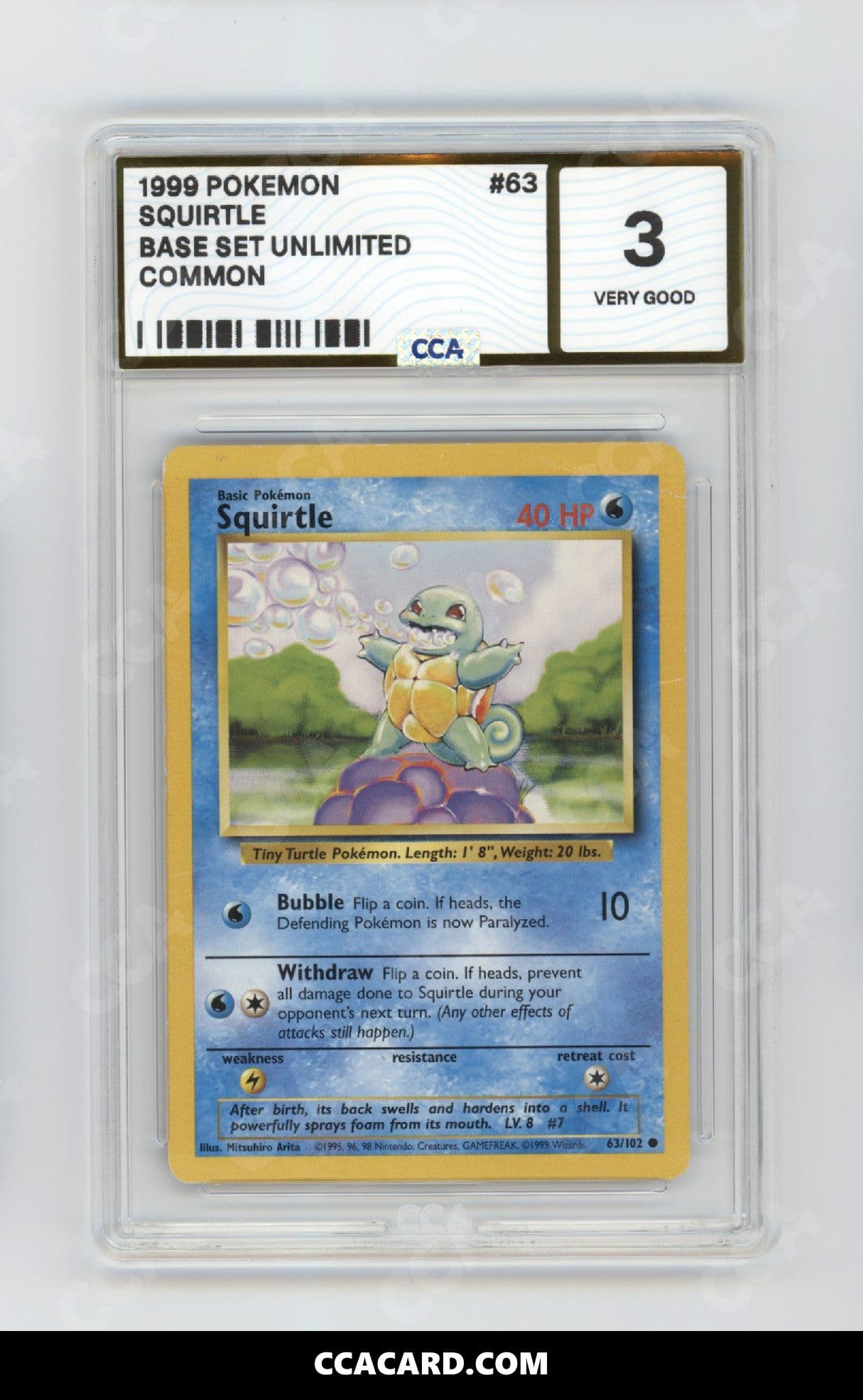 CCA graded Squirtle slab