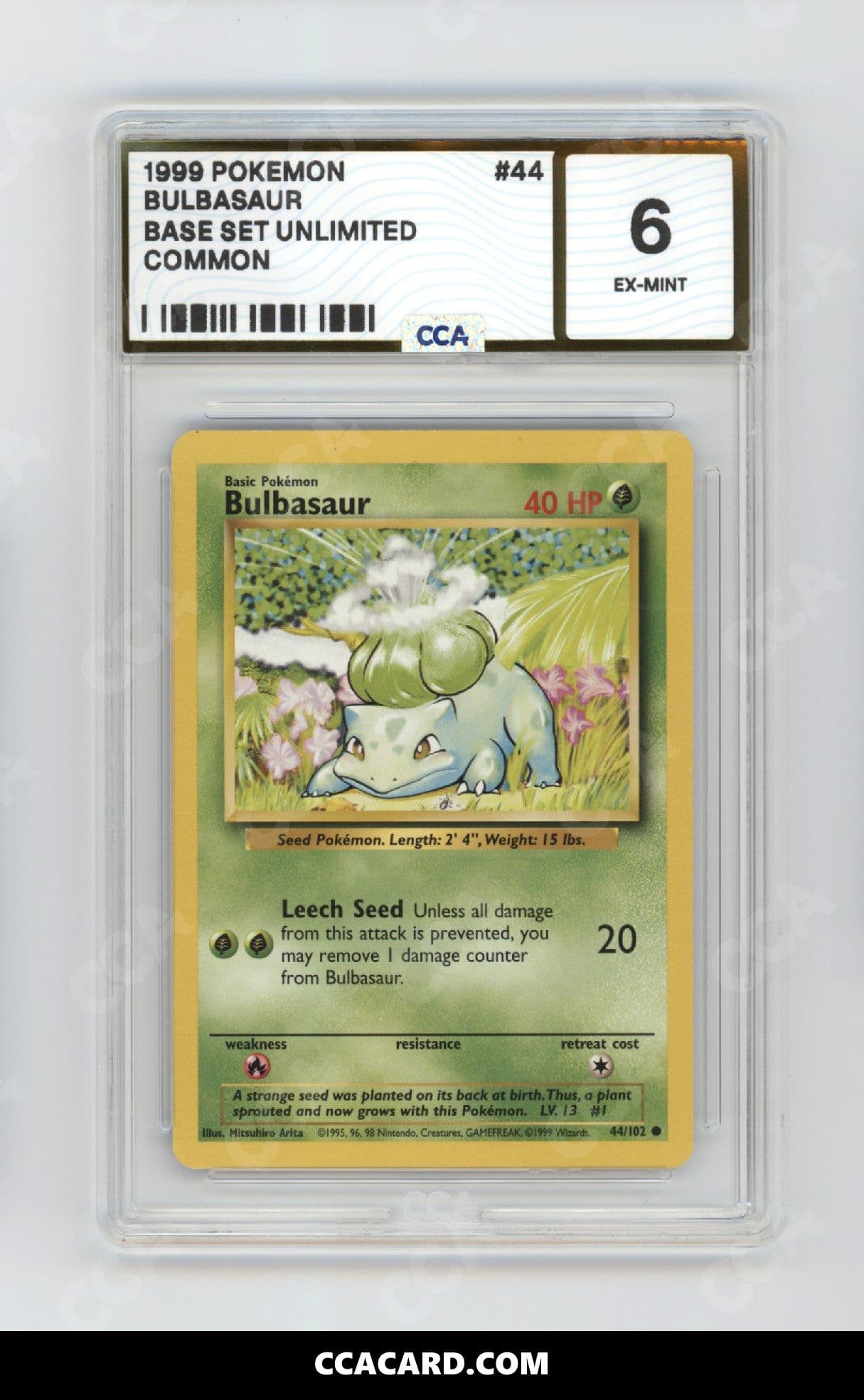CCA graded Bulbasaur slab