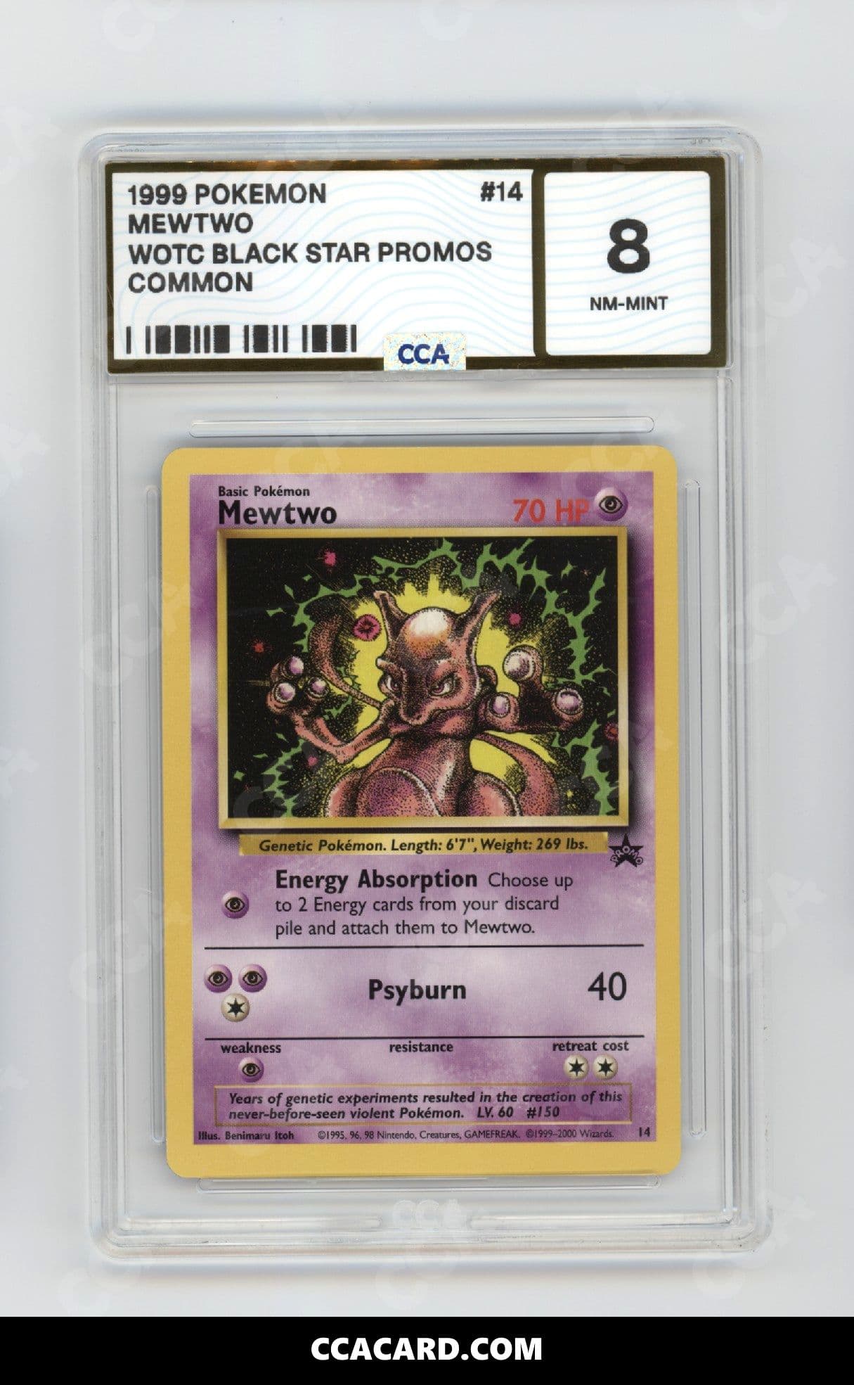 CCA graded Mewtwo slab