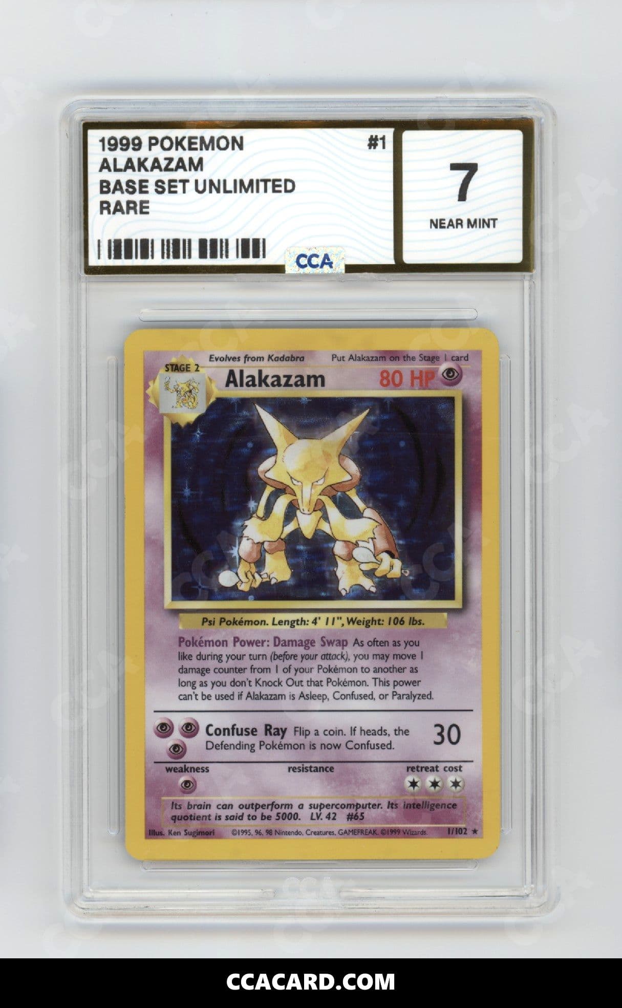 CCA graded Alakazam slab
