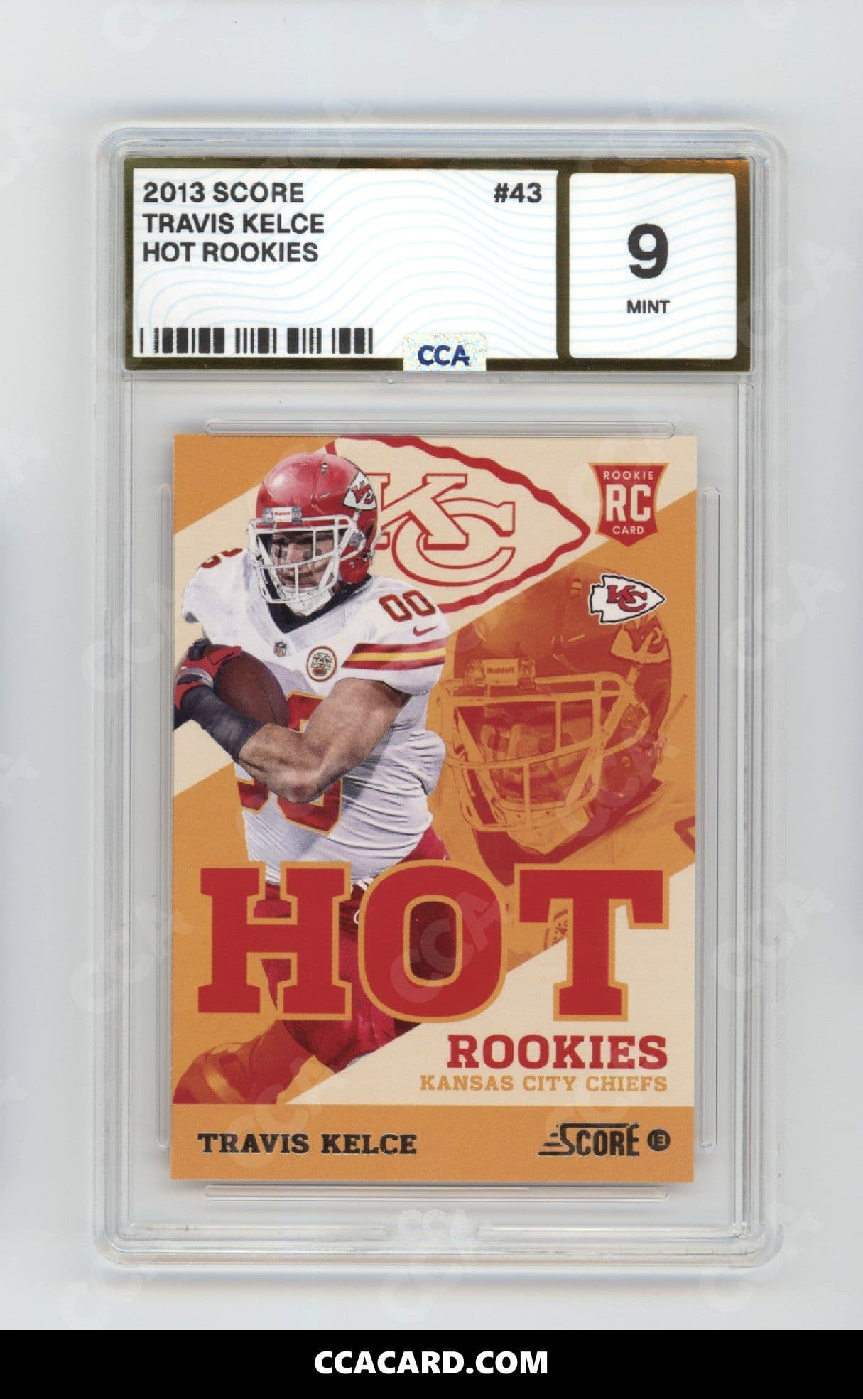 Travis Kelce graded CCA 9, cert 35