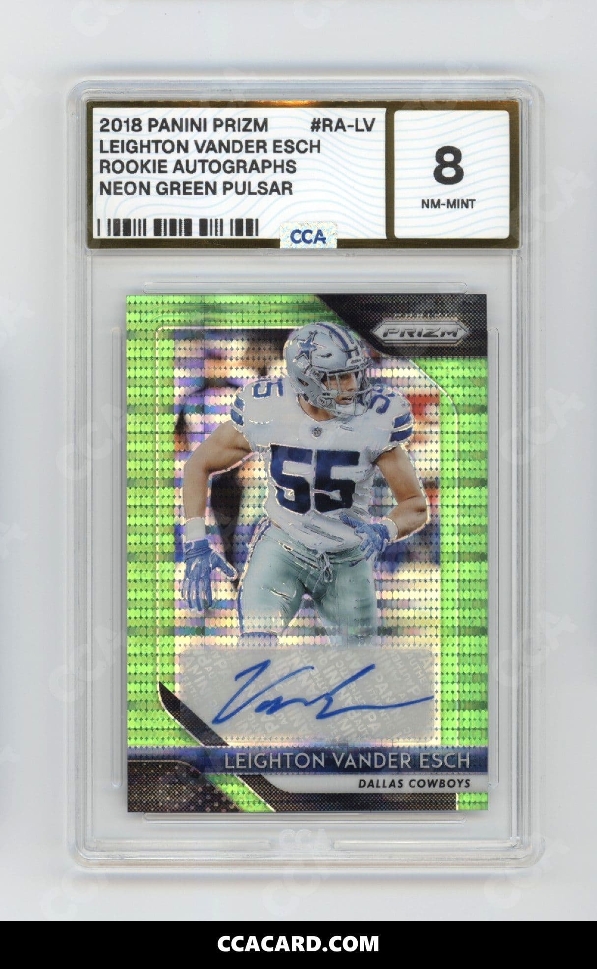 Leighton Vander Esch graded CCA 8, cert 46