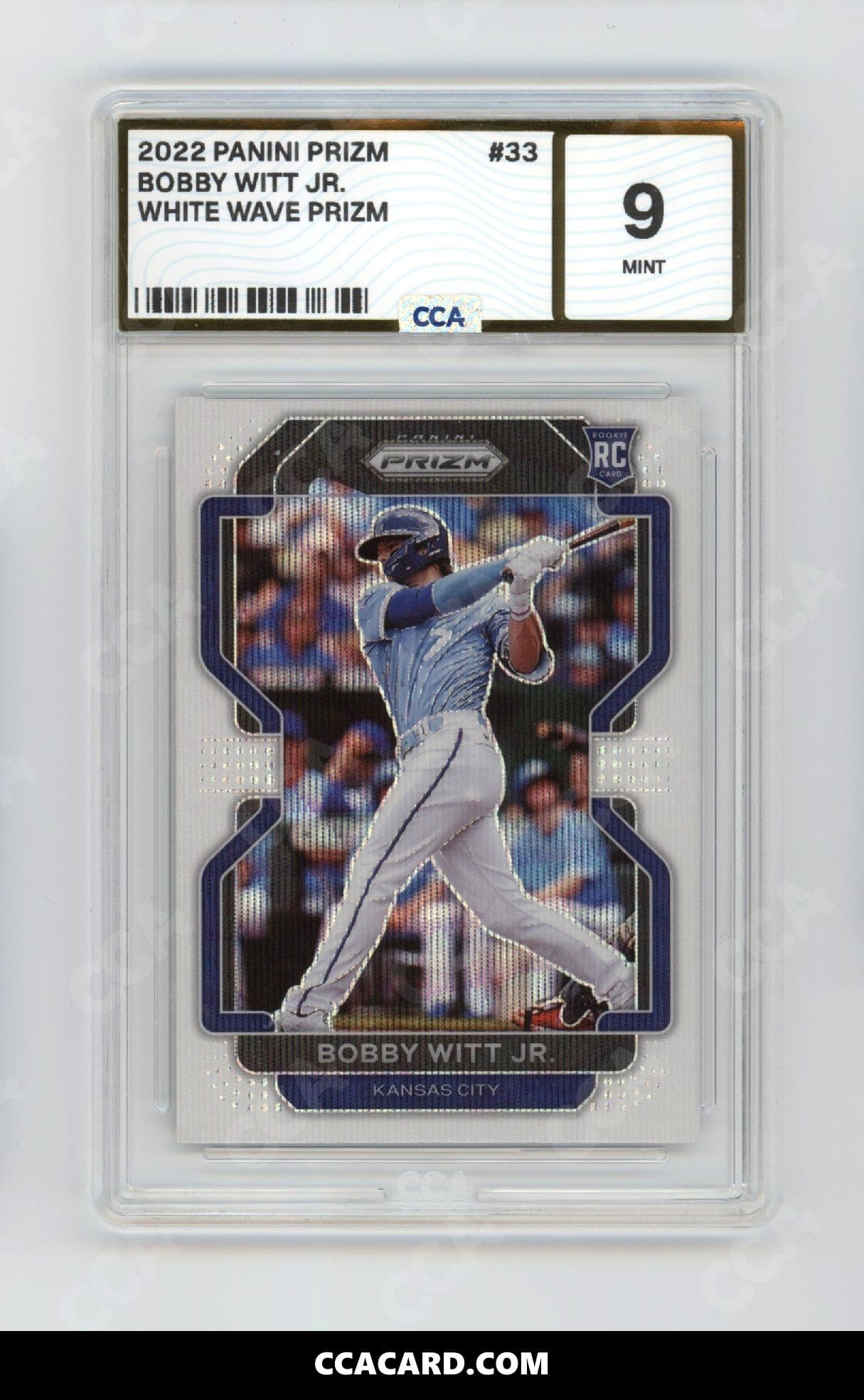 CCA graded Bobby Witt Jr. slab
