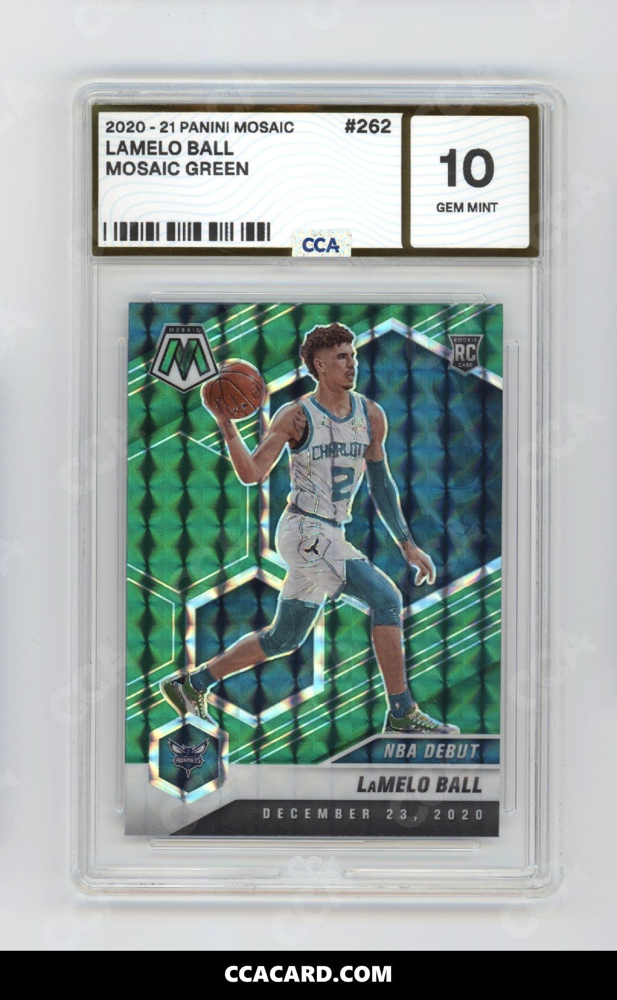 LaMelo Ball graded CCA 10, cert 56
