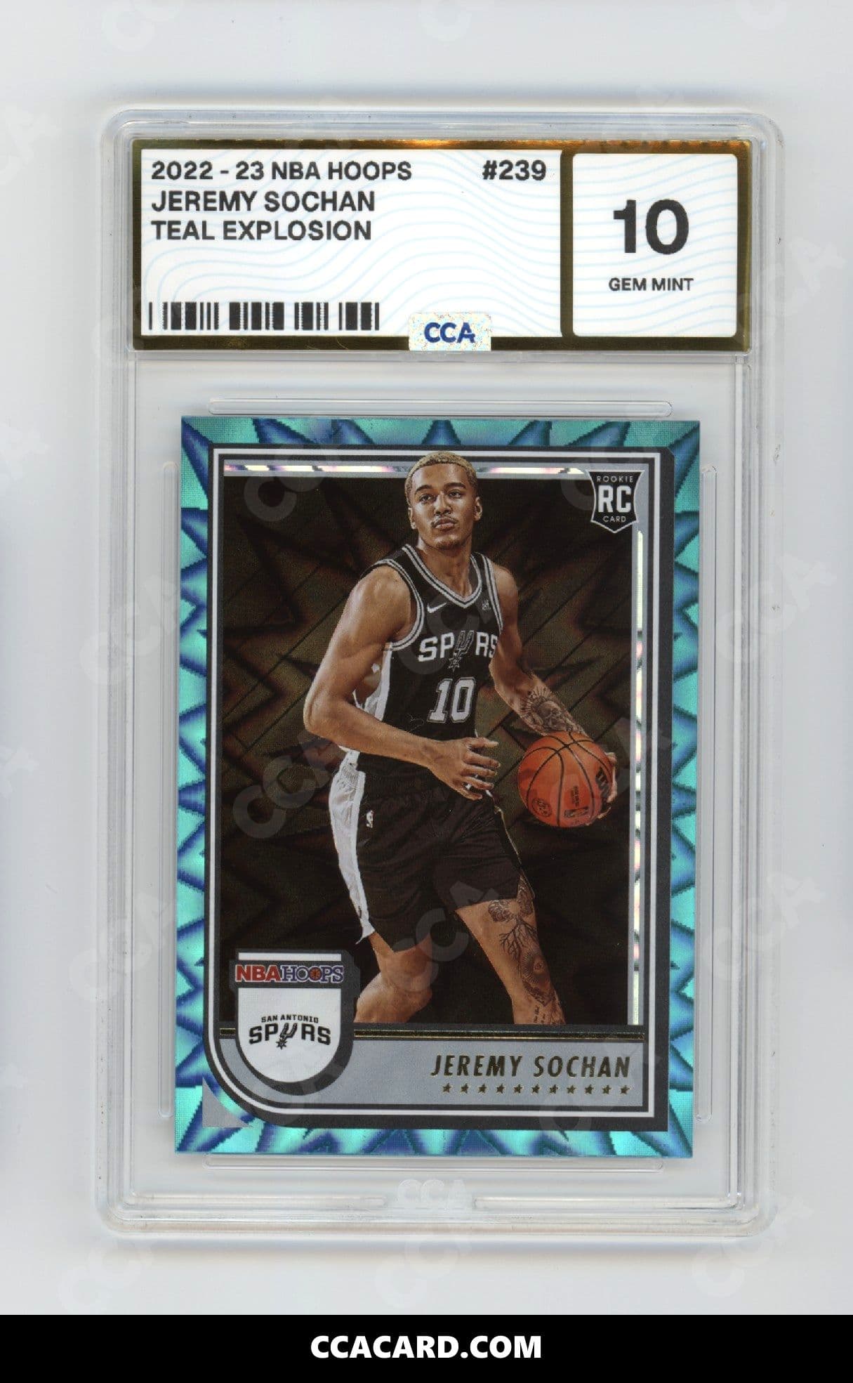 Jeremy Sochan graded CCA 10, cert 49